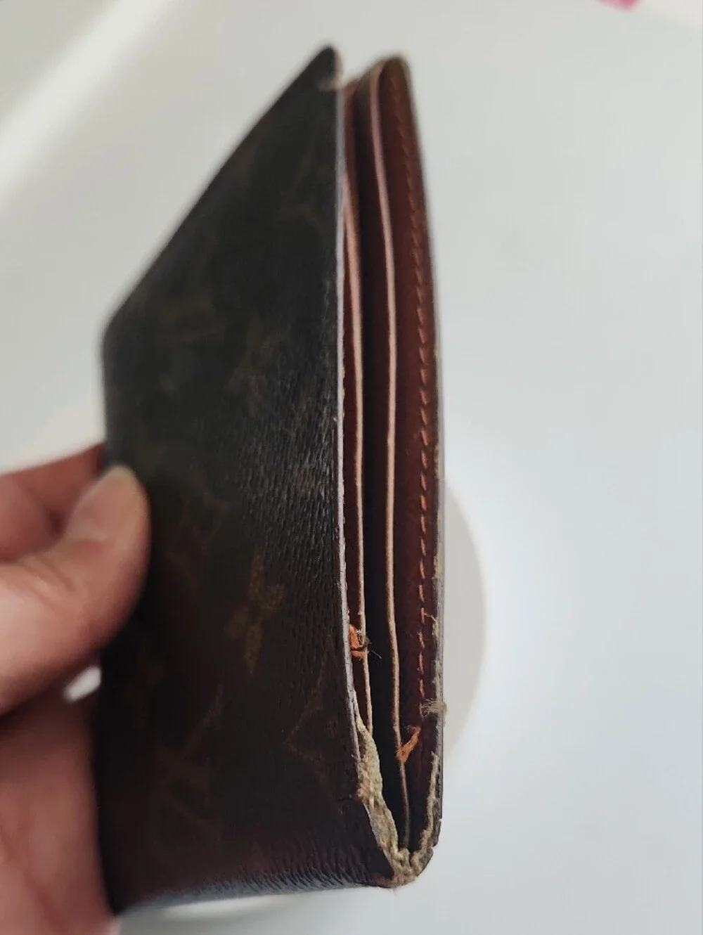 Louis Vuitton Monogram Canvas Bifold Wallet - Dark Brown & Tan